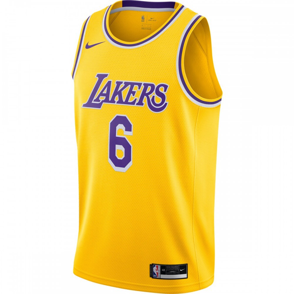 LeBron James Los Angeles Lakers 2021/22 #6 Swingman Player Jersey - Gold - Icon Edition-Pro Kit Vault | Brand New 26/27 Sports Jerseys